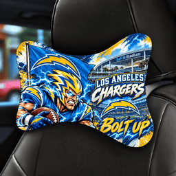 Los Angeles Chargers Mascot Car Seat Headrest Neck Pillow