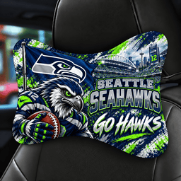 Seattle Seahawks Mascot Car Seat Headrest Neck Pillow