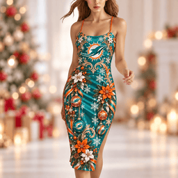 Miami Dolphins Premium Christmas Dress