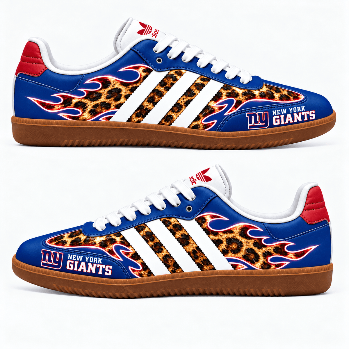 New York Giants Leopard Samba Shoes