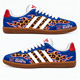 New York Giants Leopard Samba Shoes