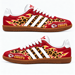 Kansas City Chiefs Leopard Samba Shoes