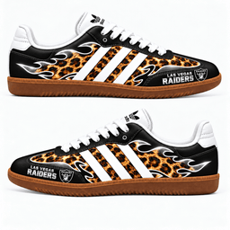 Las Vegas Raiders Leopard Samba Shoes