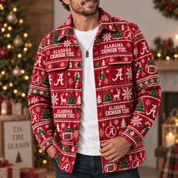 Alabama Crimson Tide Premium Christmas Men's Flannel Shirt
