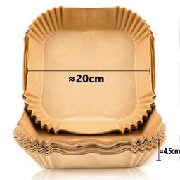 Square air fryer parchment liner 20cm non-stick paper