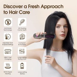 Professional upgrade efficient hair straightener brush vs flat iron comparison chart