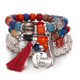 Bohemian Beads Charm Bracelet for Women