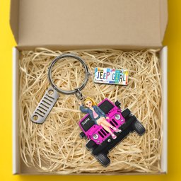 Personalized Gifts For Off-roaders Keychain With Charms 07qhqn190724pa License Plate Charms - Photo 4