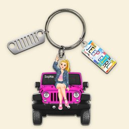 Personalized Gifts For Off-roaders Keychain With Charms 07qhqn190724pa License Plate Charms - Photo 2