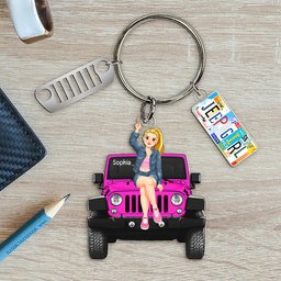 Personalized Gifts For Off-roaders Keychain With Charms 07qhqn190724pa License Plate Charms - Photo 3