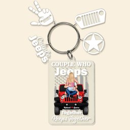 Personalized Gifts For Couple Keychain – view 3