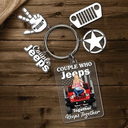 Personalized Gifts For Couple Keychain – view 2