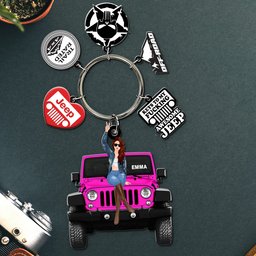 Personalized Gifts For Her Keychain With Charms