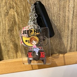 Personalized Gifts For Girl Keychain With Charms – view 4