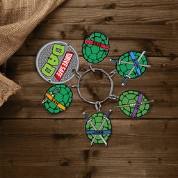 Personalized Gifts For Dad Keychain With Charms - Photo 5