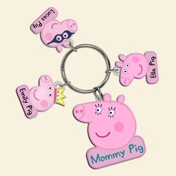 Personalized Gifts For Mom Keychain With Charms - Photo 5