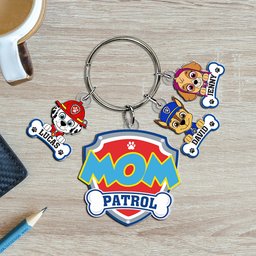 Personalized Gifts For Mom Keychain With Dog Charms - Photo 1