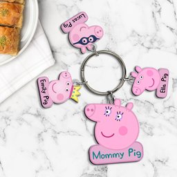 Personalized Gifts For Mom Keychain With Charms - Photo 4