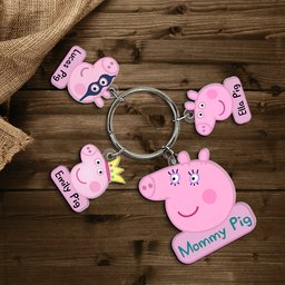 Personalized Gifts For Mom Keychain With Charms - Photo 2