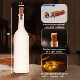 F()ck Valentine's Day I Love You Every Day - Fun Naughty Valentines Gifts For Her, Wife, Husband - Personalized Bottle Lamp - Photo 5