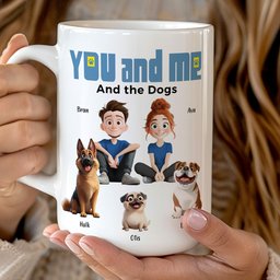 You And Me For Dog Parents - Personalized Mug - Photo 3