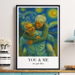 Van Gogh Wall Art You & Me We Got This - Personalized Photo Poster - Anniversary Gifts - Photo 7