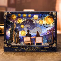 My Favorite Place In All The World Is Next To You - Personalized DIY Book Nook Kit - Photo 1