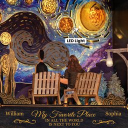 My Favorite Place In All The World Is Next To You - Personalized DIY Book Nook Kit - Photo 3