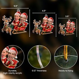 Couple Funny Custom Ornament - Personalized Acrylic Photo Ornament - Photo 5