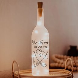 You And Me We Got This - Personalized Bottle Lamp - Photo 3