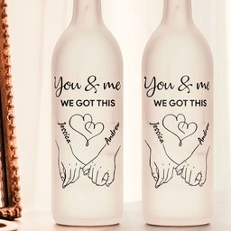 You And Me We Got This - Personalized Bottle Lamp - Photo 2