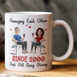 Couple Mug Annoying Each Other Since & Still Going Strong - Personalized Mug - Photo 1