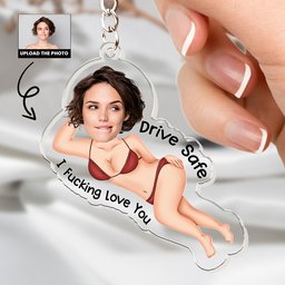 Drive Safe Version Funny - Valentines Day Gifts For Husband, Boyfriend - Custom Photo Gift Set - Photo 2