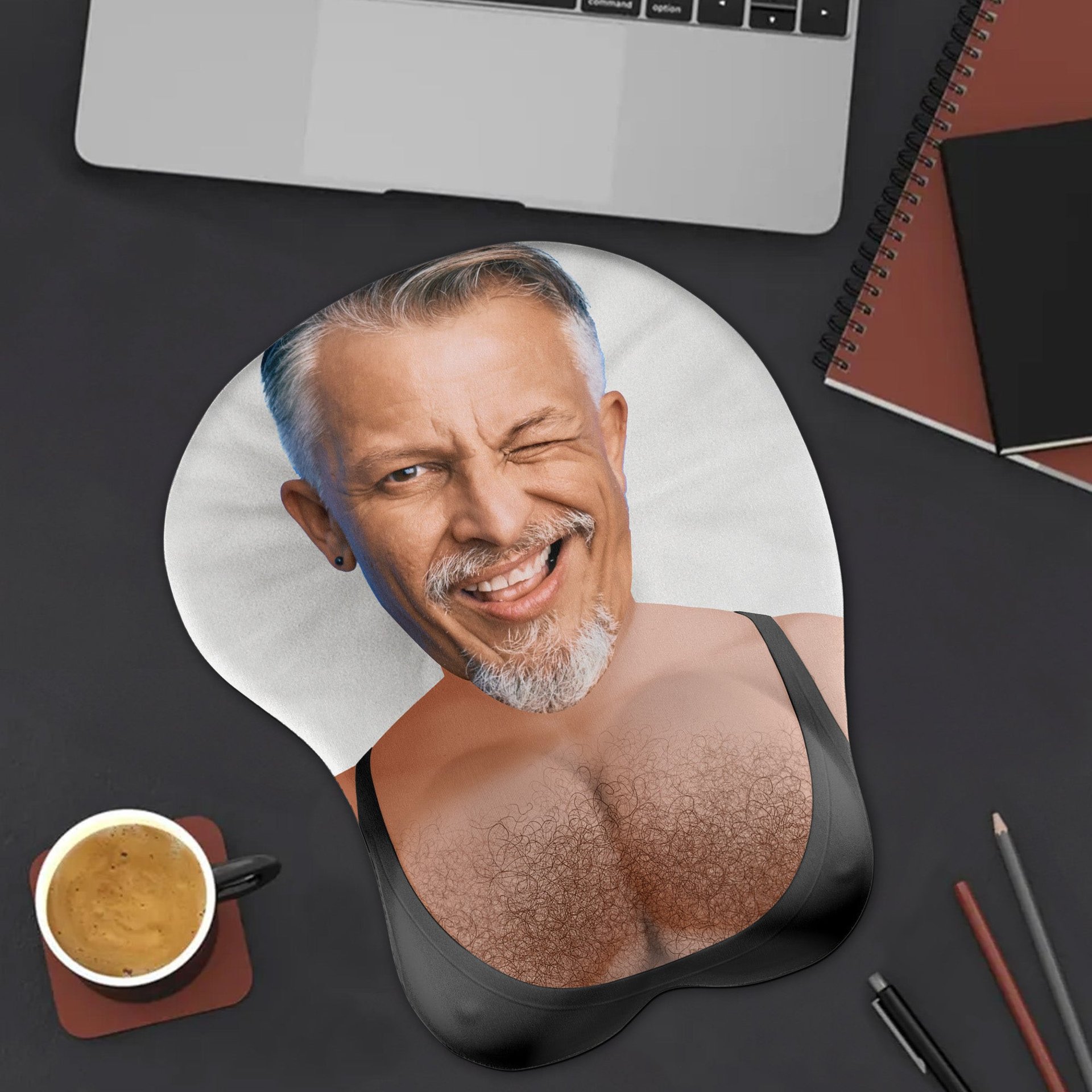 Custom Face - Fun Gifts For Couples, Wife, Girlfriend - Personalized Photo 3D Mouse Pad - Photo 1