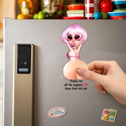Naughty Gift For Him, Funny Valentine’s Anniversary Gift Upload Face - Personalized Fridge Magnet - Photo 4