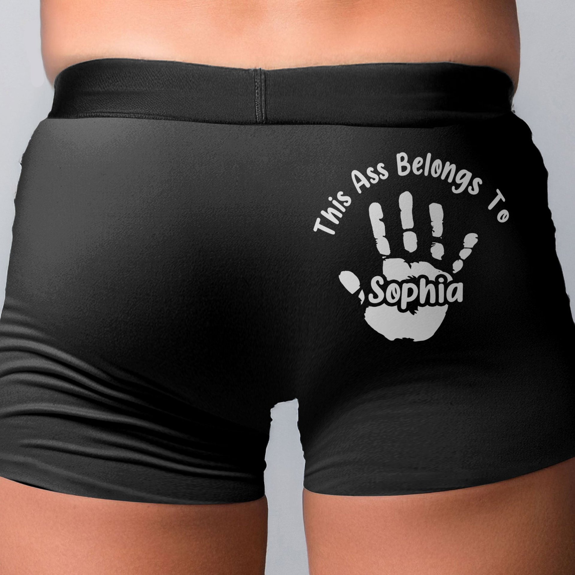 This A$$ Belongs To - Naughty Gifts For Husband, Boyfriend - Personalized Men's Boxer Briefs - Gift For Husband - Photo 1