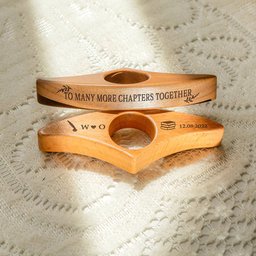 To Many More Chapters Together - Personalized Book Page Holder - Photo 3