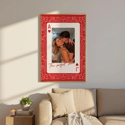 King And Queen Custom Couples Photo How Luck We Are - Personalized Photo Poster - Photo 7