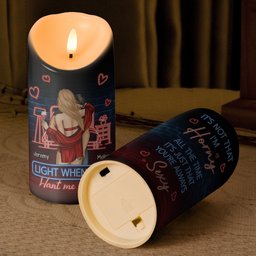 You're Always Sexy Light When You Want Me Naked - Personalized LED Candle - Photo 3
