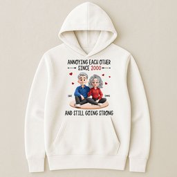 Annoying Each Other Since Funny Couple New Version - Personalized Shirt - Photo 3
