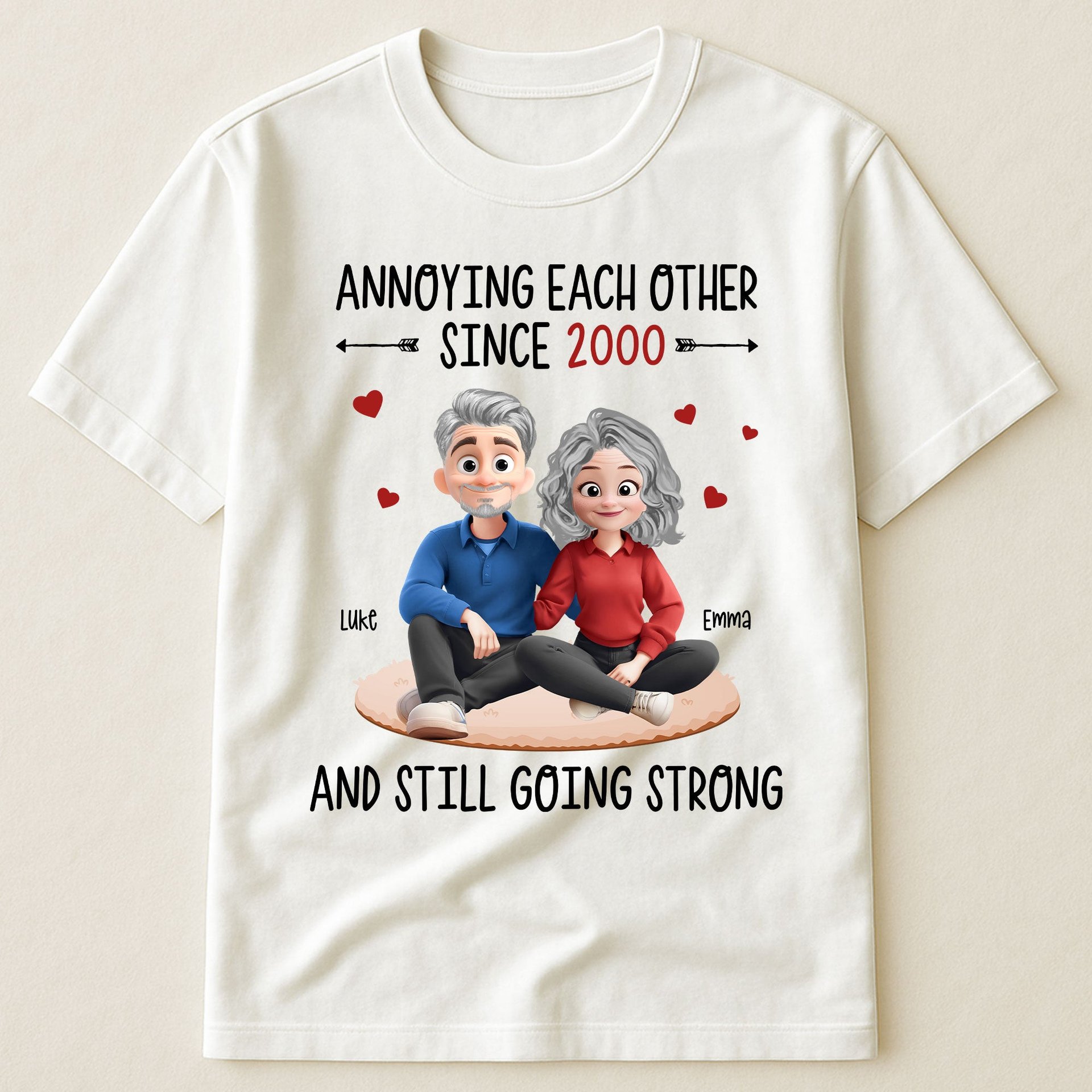 Annoying Each Other Since Funny Couple New Version - Personalized Shirt - Photo 1