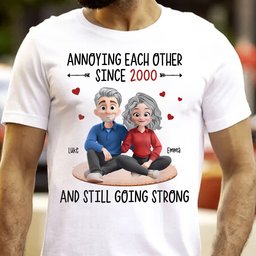 Annoying Each Other Since Funny Couple New Version - Personalized Shirt - Photo 5
