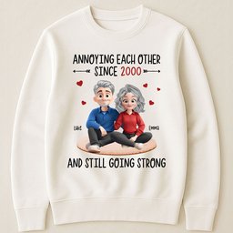 Annoying Each Other Since Funny Couple New Version - Personalized Shirt - Photo 2