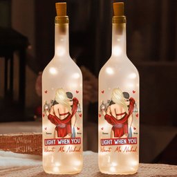 Light When You Want Me Naked - Personalized Bottle Lamp - Photo 1