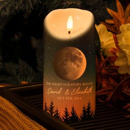 The Night Our Story Began - Personalized LED Candle - Photo 2