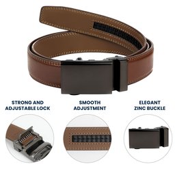 I Love You For Who You Are But That Sure Is A Bonus - Personalized Leather Belt With Engraved Buckle - Photo 6