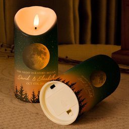 The Night Our Story Began - Personalized LED Candle - Photo 4