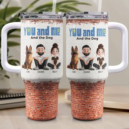 You And Me For Pet Parents - Personalized 40oz Tumbler With Straw - Photo 1