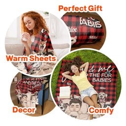 You & Me And The Dogs The Cats - Personalized Pet Blanket - Photo 6