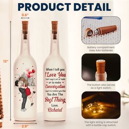 The Best Thing That Ever Happened To Me - Personalized Bottle Lamp - Photo 4